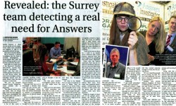 Revealed - the Surrey team detecting a need for Answers' - reporter Chris McKeown spends time with Private Investigators Answers Investigation
